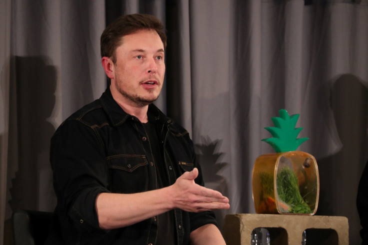 Elon Musk speaks at a Boring Company community meeting in Bel Air, Los Angeles, California, U.S. May 17, 2018.