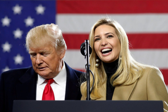 U.S. President Donald Trump introduces his daughter Ivanka to speak during a visit to H&K Equipment Company in Coraopolis, Pennsylvania, January 18, 2018.
