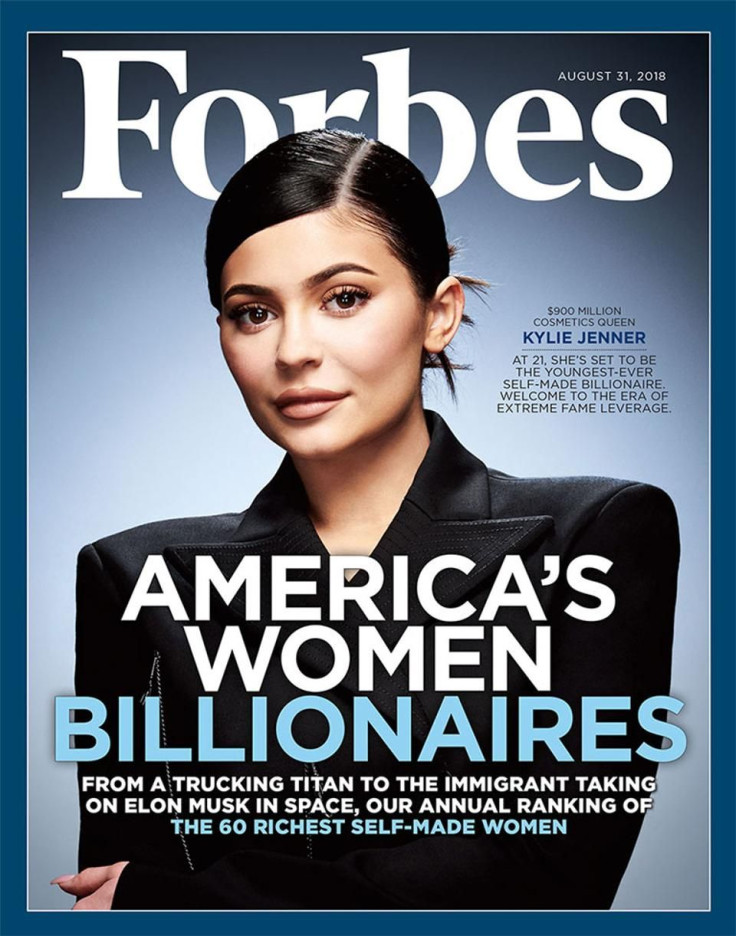 Kylie Jenner graces the cover of Forbes August 2018 issue