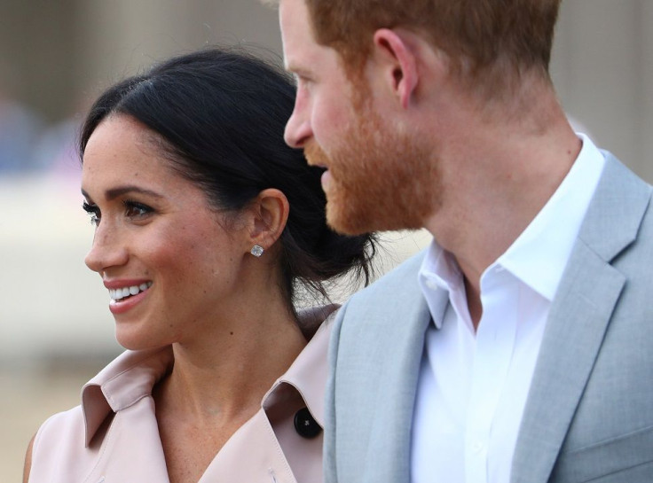 Britain's Meghan, the Duchess of Sussex, and Prince Harry