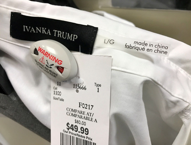 FILE PHOTO: An Ivanka Trump-branded blouse is seen for sale at off-price retailer Winners in Toronto, Ontario, Canada February 3, 2017.