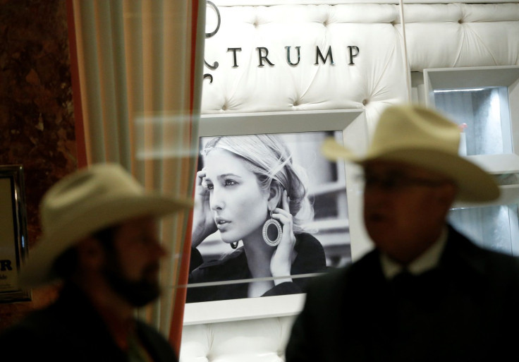 People stand outside the Ivanka Trump shop inside Trump Tower in New York City, New York, U.S., April 25, 2017. Picture taken April 25, 2017.