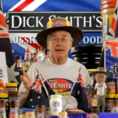 Dick Smith on Dick Smith Foods TV ad in 2013