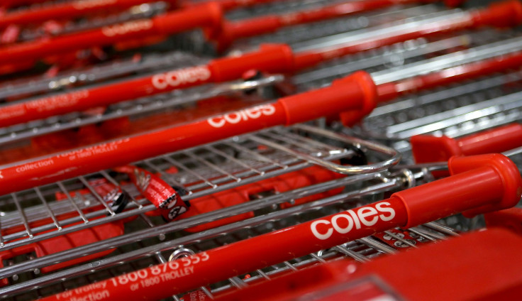The Coles (main Wesfarmers brand) logo is seen on trolleys at a Coles supermarket in Sydney, Australia, February 20, 2018. Picture taken February 20, 2018.