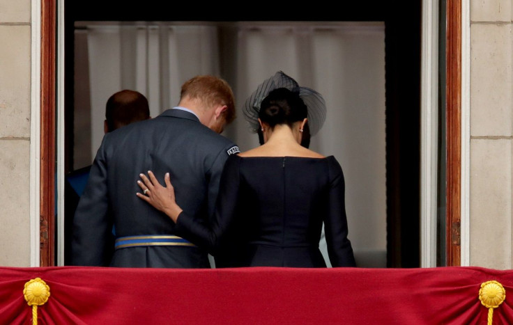 Britain's Meghan, Duchess of Sussex and Prince Harry