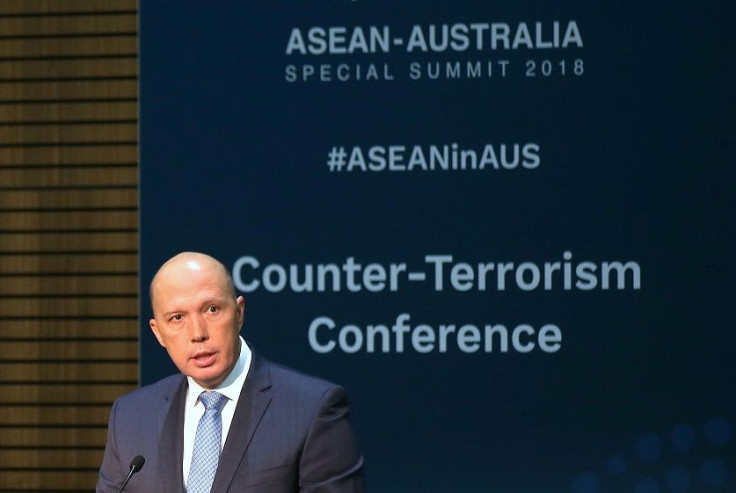 Australia's Home Affairs Minister Peter Dutton