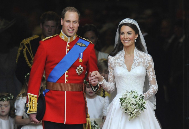 Britain's Prince William (L) and Catherine, Duchess of Cambridge