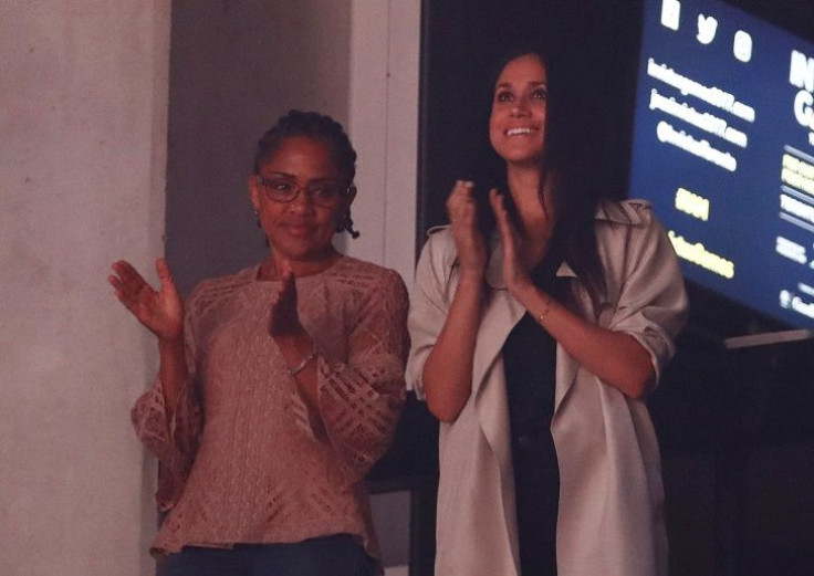 Meghan Markle, girlfriend of Britain's Prince Harry, and her mother Doria Ragland