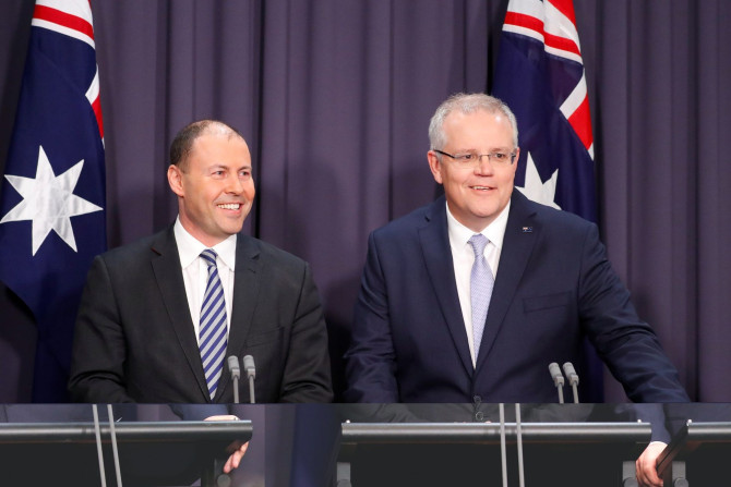 The new Australian Prime Minister Scott Morrison and his deputy Josh Frydenberg
