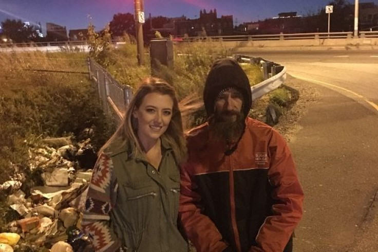 Kate McClure and Johnny Bobbitt's photo posted on the GoFundMe account set up by McClure for Bobbit