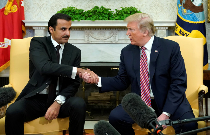 Donald Trump Emir Sheikh Tamim bin Hamad al-Thani 