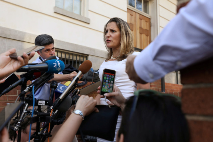 Candian Foreign Minister Chrystia Freeland