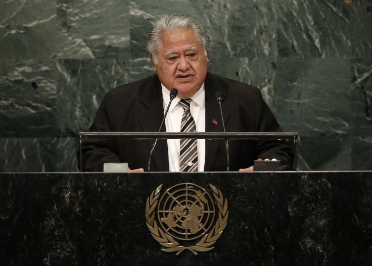 Prime Minister Tuilaepa Sailele Malielegaoi of Samoa