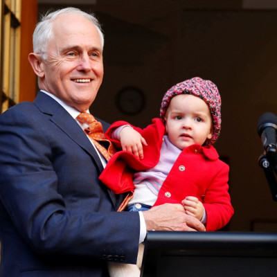Malcolm Turnbull and granddaughter Alice