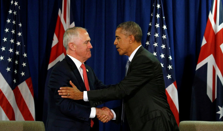 U.S. President Barack Obama and Australian Prime Minister Malcolm Turnbul