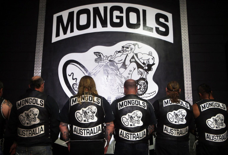 Members of the Mongols Motorcycle Club