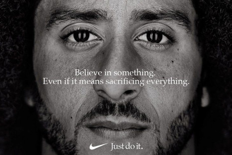 Former San Francisco quarterback Colin Kaepernick appears as a face of Nike Inc advertisement