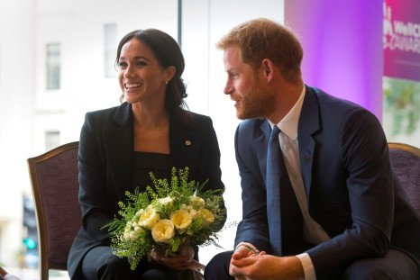 Britain's Prince Harry and Meghan, the Duke and Duchess of Sussex