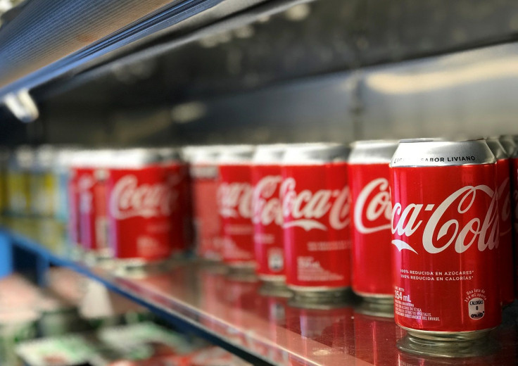 Aluminium Coca-Cola cans are seen at a restaurant in Buenos Aires, Argentina, August 3, 2018.