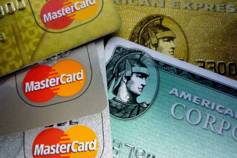 American Express and MasterCard credit cards