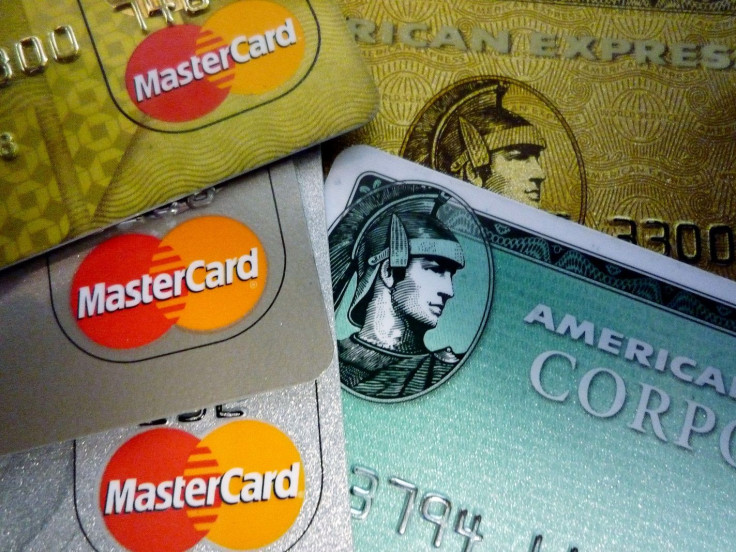 American Express and MasterCard credit cards