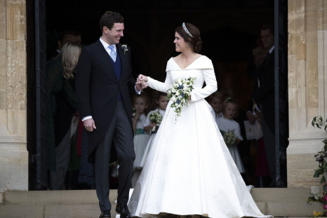Jack Brooksbank and Princess Eugenie on their wedding day, October 12, 2018.
