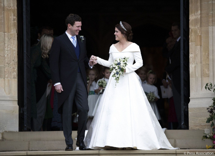 Jack Brooksbank and Princess Eugenie on their wedding day, October 12, 2018.