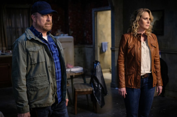 Bobby (Jim Beaver) and Mary (Samantha Smith) in "Supernatural" season 14 episode 2, "Gods and Monsters"