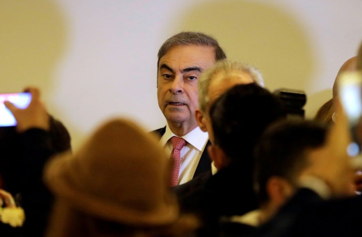 Former Nissan chief Carlos Ghosn in Beirut January 8, 2020 after fleeing from Japana