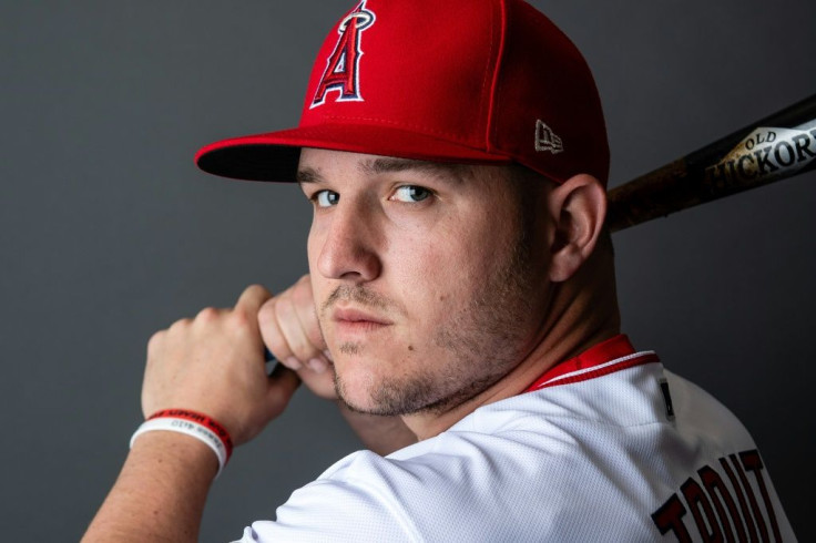 Los Angeles Angels superstar outfielder Mike Trout -- whose signed rookie trading card sold for a stunning $922, 500 at auction