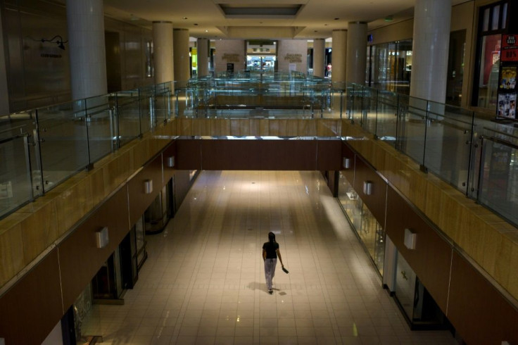 Consumers at The Galleria shopping center in Houston, Texas earlier this month after Texas opened malls for up to 25 percent of their capacity