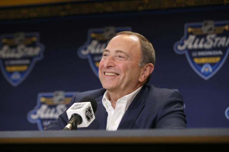 Commissioner Gary Bettman said the NHL will resume the 2019-20 season by going straight into a conference-based 24 team playoff format