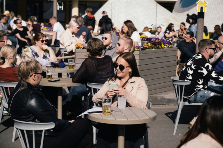 Patios were packed in Finland as bars reopened