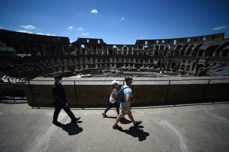 Rome's famed Colosseum reopened to Italian nationals, but foreign tourists were still banned