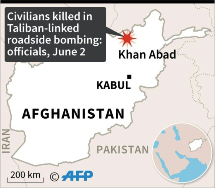 Map of Afghanistan locating an attack reported Tuesday