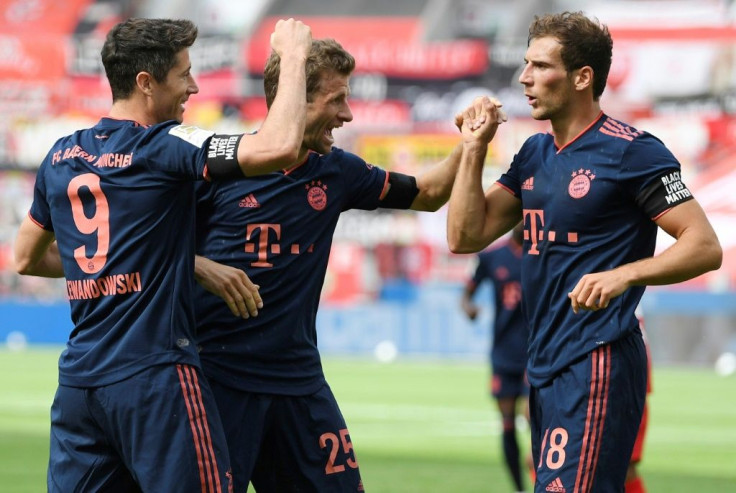 Robert Lewandowski's 30th league goal of the season sealed another win for rampant Bayern Munich