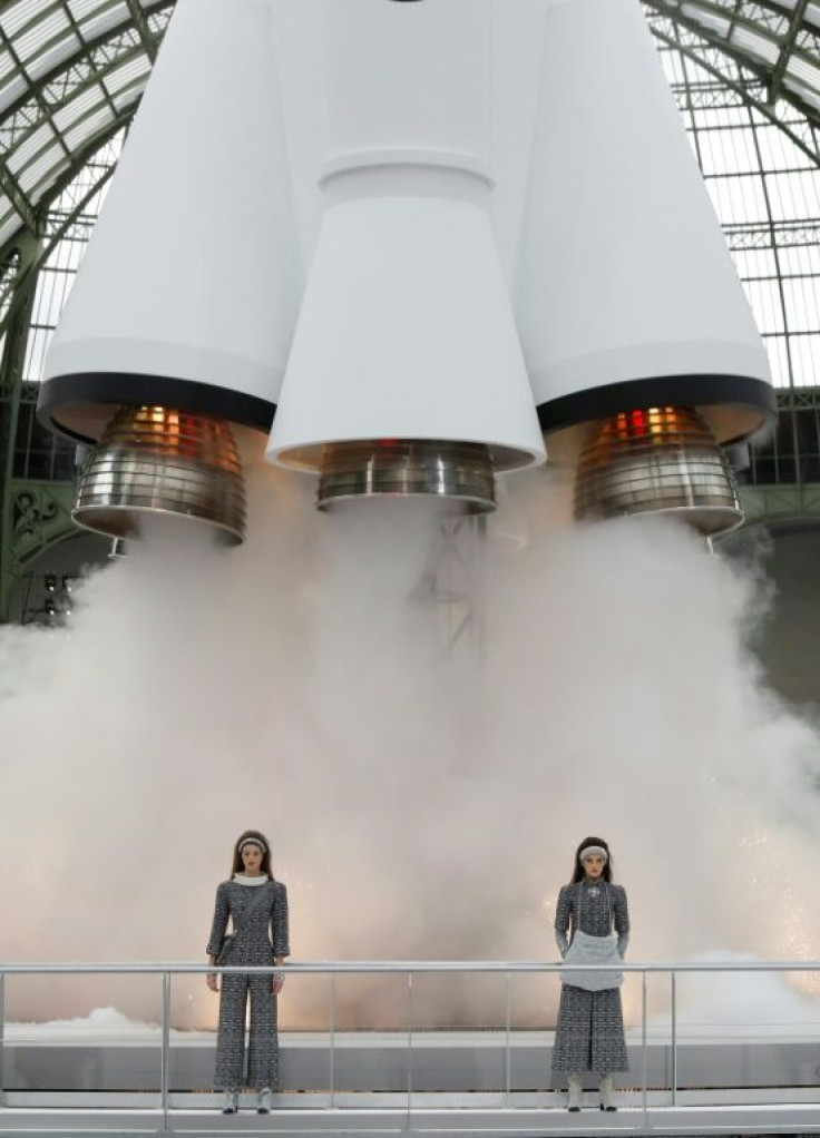 In 2017, Karl Lagerfeld launched the Chanel  Autumn/Winter collection in Paris in front of a replica space rocket