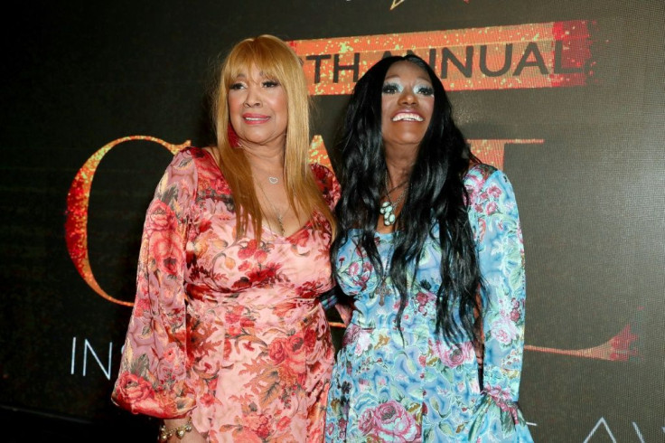 The song "Fairytale," co-written by Bonnie Pointer (R, pictured April 2019) and her sister Anita (L), won a Grammy in 1975 for Best Country Duo or Group