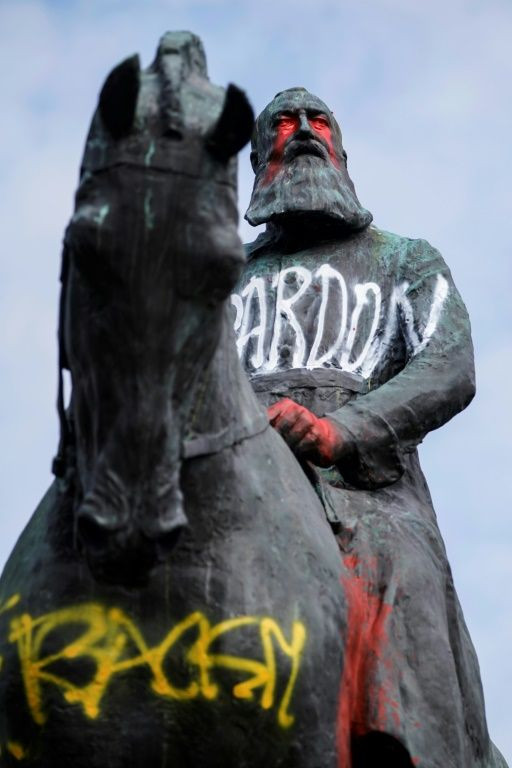 King of the Belgians Leopold II is accused of brutal colonial rule in Belgium's former central African colonies