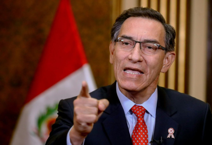 Peru's President MartÃ­n Vizcarra addressing the nation on July 5 to announce a referendum will be held in 2021 on eliminating parliamentary immunity