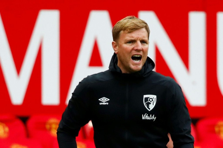 Bournemouth manager Eddie Howe shows the strain of the relegation battle