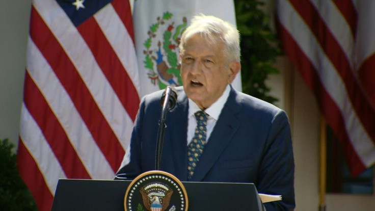 SOUNDBITEMexico's President, Andres Manuel Lopez Obrador, speaking at a Rose Garden event at the White House, thanks US President Donald Trump for not trying to treat Mexico "as a colony," instead honroing its status as an independent nation.