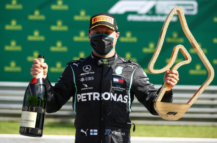 Opening win: Mercedes' driver Valtteri Bottas after his victory last weekend