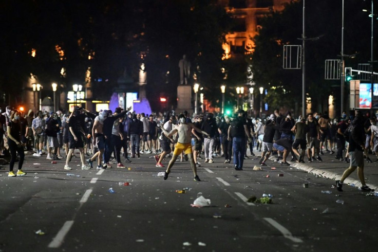 Protesters have given vent to their frustration with Serbia's leader, who is seen by many as having facilitated a coronavirus second wave