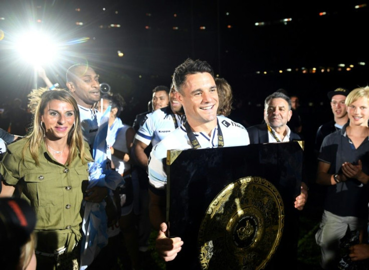 Two-time World Cup winner Dan Carter lifted the Top 14 title with Racing 92 in 2016