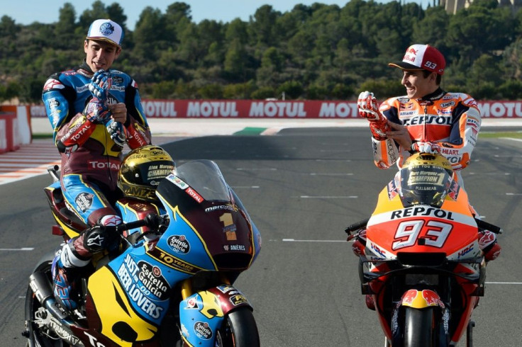 Last season in Valencia, Alex and Marc Marquez posed as champions, with different teams in different classes