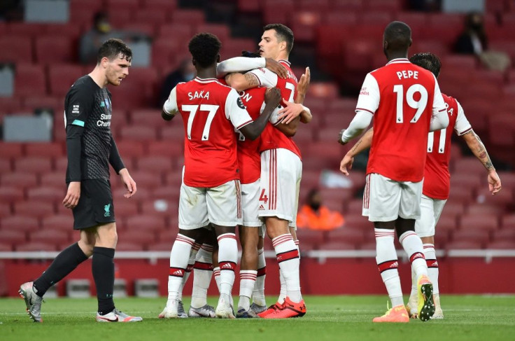 Arsenal enjoyed a surprise win over champions Liverpool