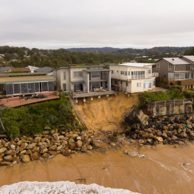 NSW, Australia beachfront erosion