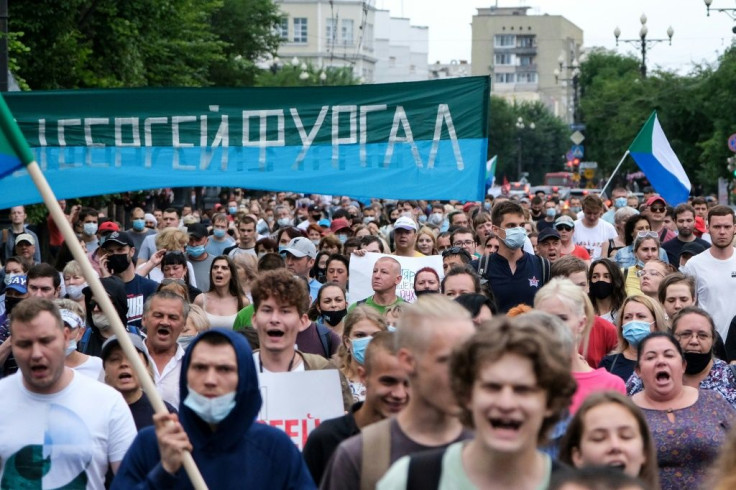 The protest movement against the government is the largest outside of Moscow in several years