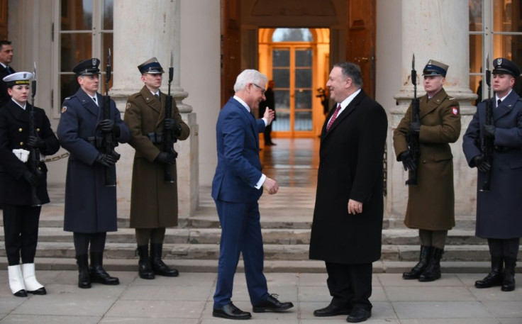 US Secretary of State Mike Pompeo, who is heading to Poland as part of a growing relationship, is welcomed on a February 2019 visit by Foreign Minister Jacek Czaputowicz